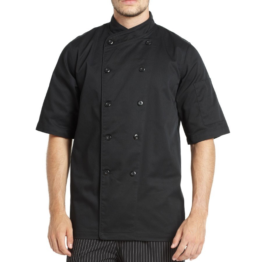 Veste de chef pour homme grand Gusto - Noir - Vêtements - Textile -  Accessoires de cuisine - Doyon Després