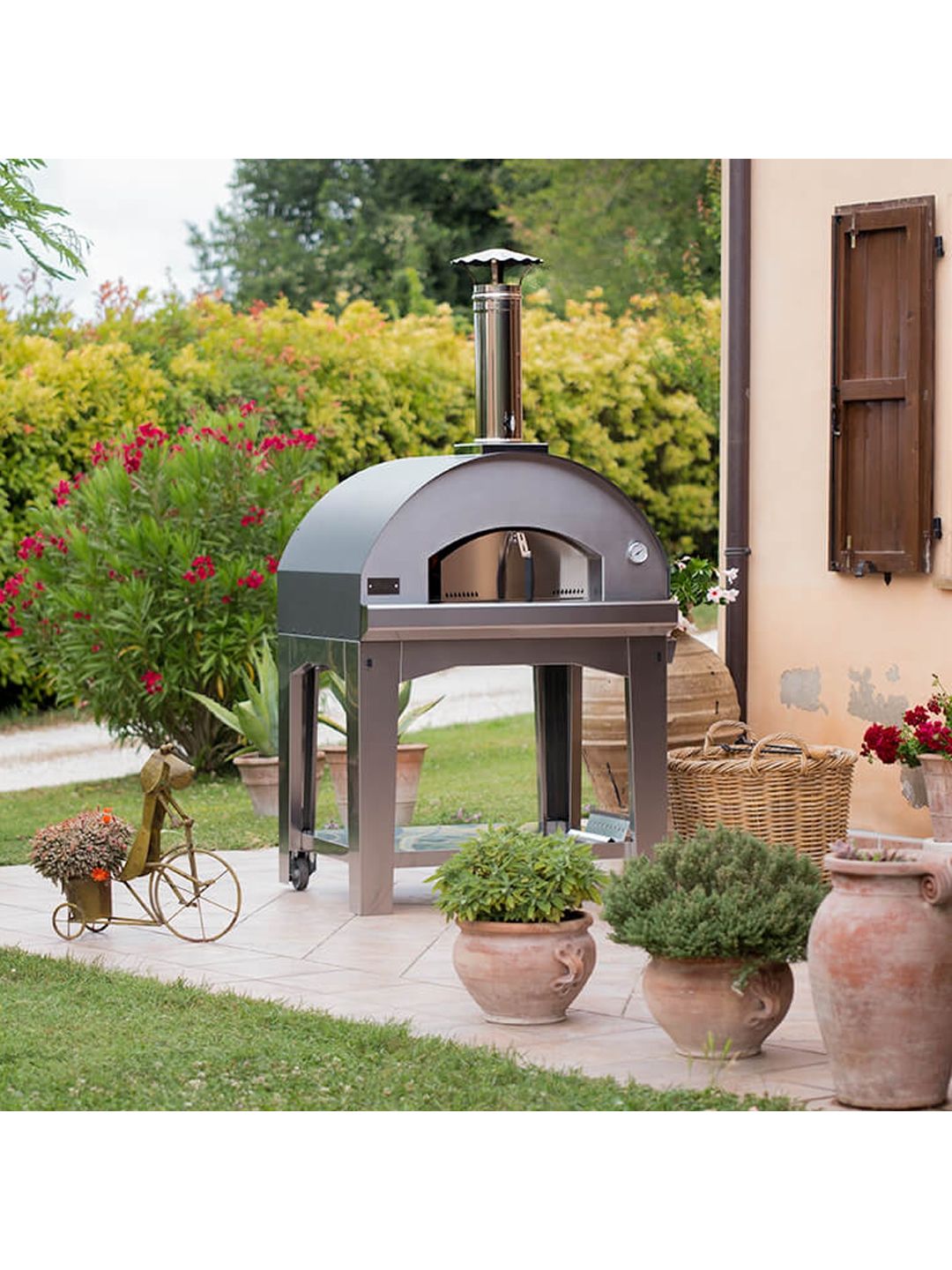 Margherita Exterior Woodfired Pizza Oven - Anthracite - Fontana - Doyon  Després