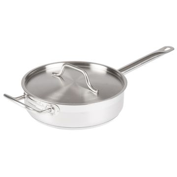 3 Qt Stainless Steel Sauté Pan with Lid