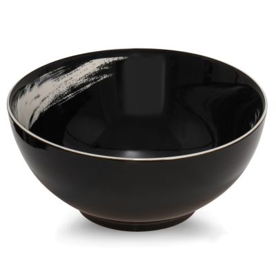 6" Round Serving Bowl - Ink Black Moon