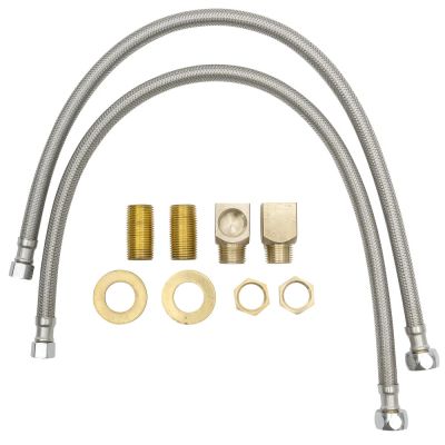 Install Kit, (2) 1/2" Supply Nipples, Elbows and 24" Flex Hose