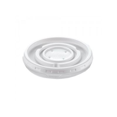 Round Disposable Lids for 5 and 8 oz High Heat Bowls (Box of 1000)