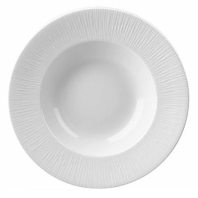 white ceramic bamboo style bowl