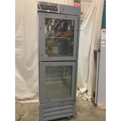 Two Half Glass Door Refrigerator - 27" (Damaged)