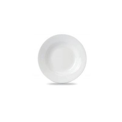 9" Crown White Soup Plate 