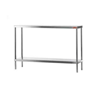 Stainless Steel Double Shelf for Work Table - 12" x 72" (Damaged)