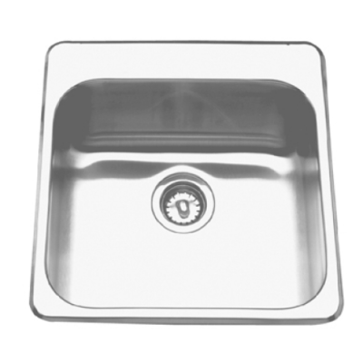 Drop-In Single Sink - Three Faucet Holes