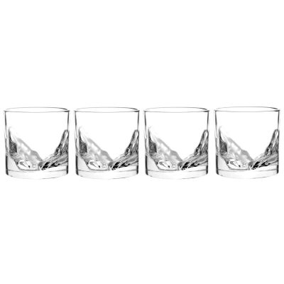 Set of Four 10 oz Whiskey Glasses - Grand Canyon